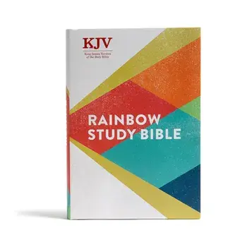 KJV Rainbow Study Bible, Hardcover: Ribbon Marker, Color-Coded Text, Smythe Sewn Binding, Easy to Read Bible Font, Bible Study Helps, Full-Color Maps/***