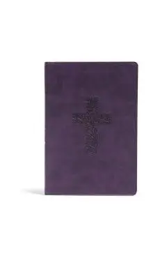 KJV Rainbow Study Bible, Purple Leathertouch: Ribbon Marker, Color-Coded Text, Smythe Sewn Binding, Easy to Read Bible Font, Bible Study Helps, Full-C - Holman Bible Staff