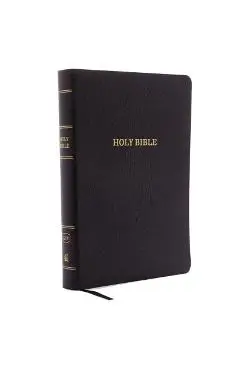 KJV, Reference Bible, Giant Print, Bonded Leather, Black, Red Letter Edition - Thomas Nelson