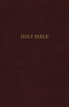KJV, Reference Bible, Super Giant Print, Leather-Look, Burgundy, Indexed, Red Letter Edition, Paperback/Thomas Nelson