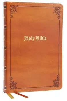 KJV, Thinline Bible, Large Print, Vintage Series, Leathersoft, Tan, Red Letter, Comfort Print. Holy Bible, King James Version, Large type / large print ed/Thomas Nelson