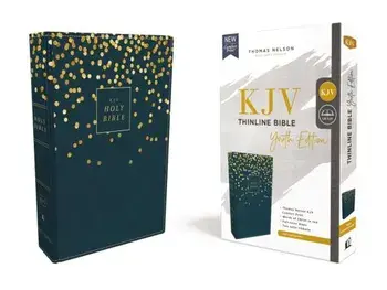 Kjv, Thinline Bible Youth Edition, Leathersoft, Blue, Red Letter Edition, Comfort Print, Paperback/Thomas Nelson