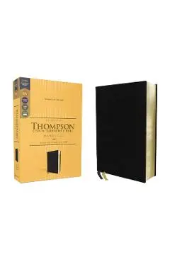 Kjv, Thompson Chain-Reference Bible, Handy Size, European Bonded Leather, Black, Red Letter, Comfort Print - Frank Charles Thompson