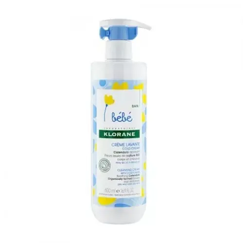 Klorane Bebe crema de curatare ColdCream, 500ml Zephyr Labs
