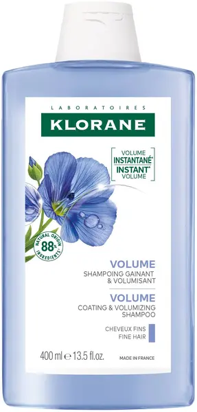 Klorane Flax Șampon pentru volum, 400 ml
