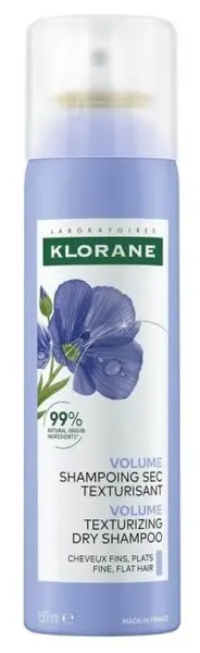Klorane Flax Șampon uscat texturant pentru păr fin, 150 ml