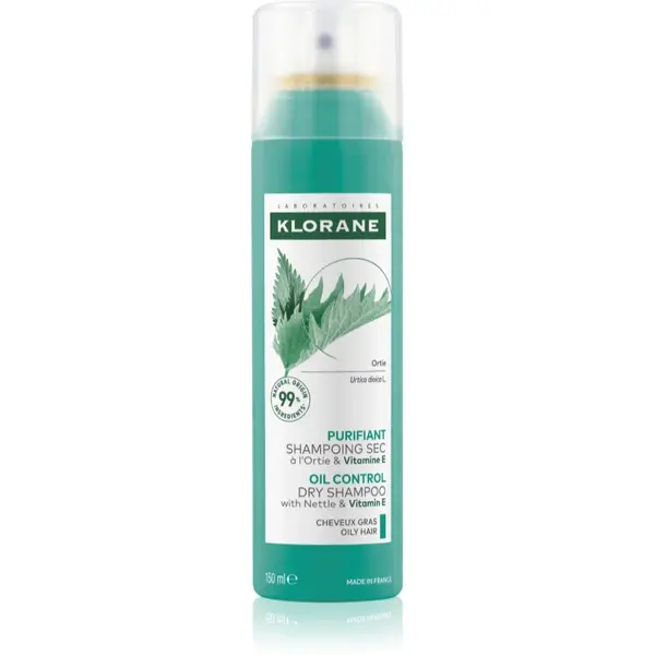 Klorane Nettle șampon uscat pentru par gras 150 ml