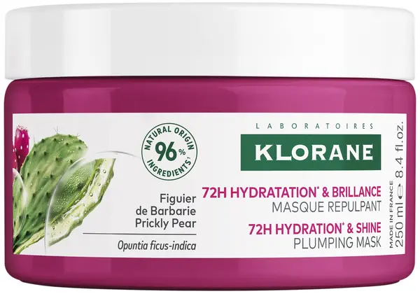 Klorane Prickly Pear Mască pentru hidratare și volum, 250 ml