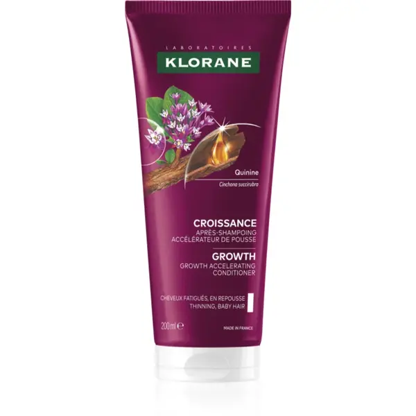 Klorane Quinine Growth Accelerating Conditioner balsam pentru întărirea și creșterea părului 200 ml