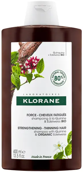 Klorane Quinine Șampon împotriva căderii părului, 400 ml