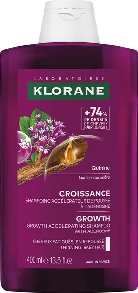 Klorane Quinine Șampon pentru creșterea părului, 400 ml