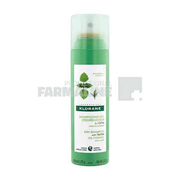 Klorane Sampon uscat cu Extract de Urzica 150 ml