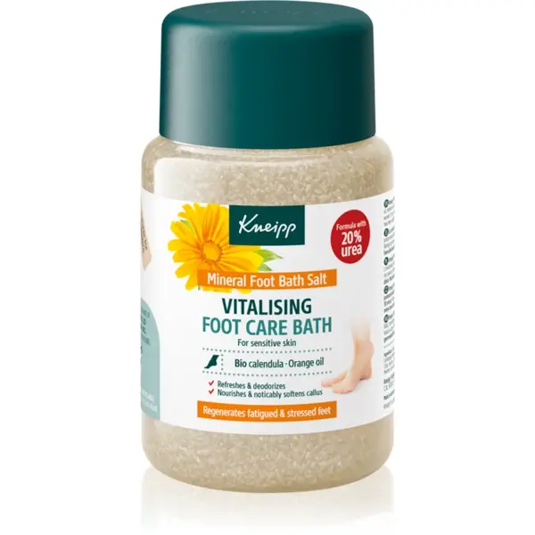 Kneipp Foot Care saruri de baie pentru tălpile picioarelor Bio Calendula & Orange Oil 500 g