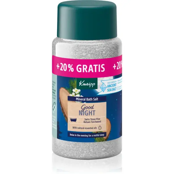Kneipp Good Night saruri de baie Swiss Stone Pine & Balsam Torchwood 600 g