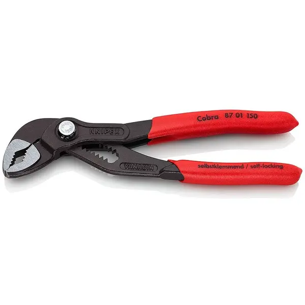 Knipex Cleste Knipex, pentru pompe de apa Cobra 87 01 150, 150mm, Negru-Rosu