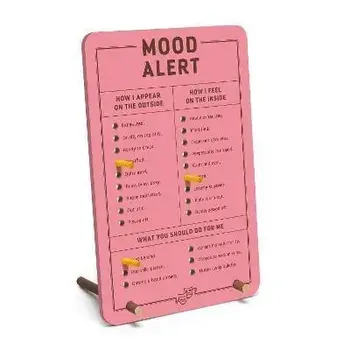 Knock Knock Mood Alert Desktop Pegboard/***