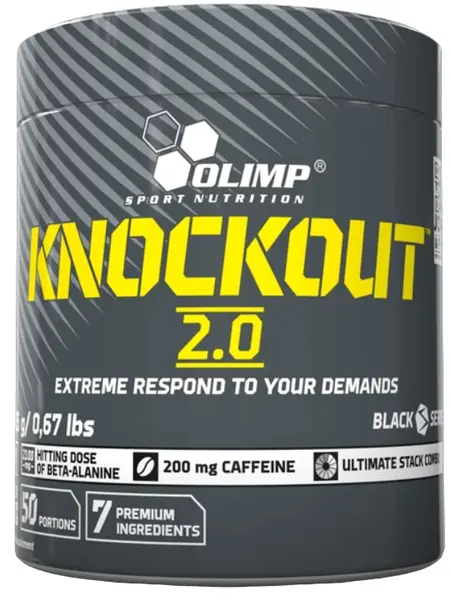 Knockout 2.0, gumă de mestecat, 305 g, Olimp