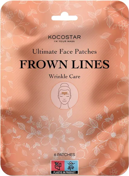 Kocostar Petice împotriva ridurilor furioase Ultimate Frown Lines, 6 buc