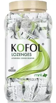 Kofol cu aromă de mentă, 200 bomboane, Charak Pharma