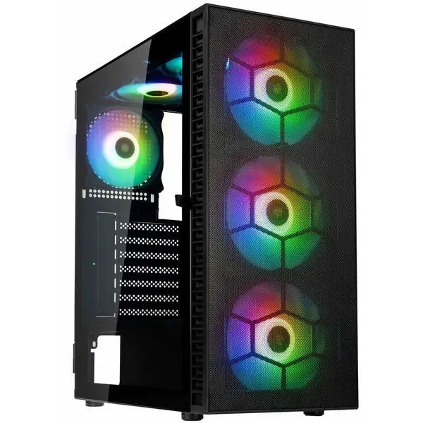 Kolink Carcasa Kolink Observatory HF Mesh ARGB, Mid-Tower, Negru