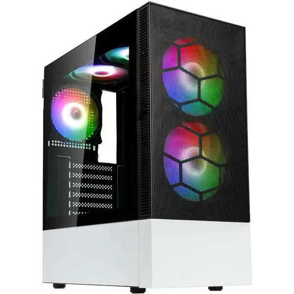 Kolink Carcasa Kolink Observatory MX Mesh ARGB, Mid-Tower, Negru/Alb