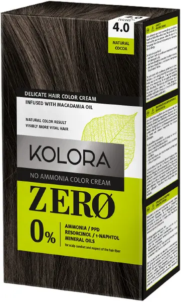 Kolora Zero Vopsea de păr, 4.0 Cacao Natural