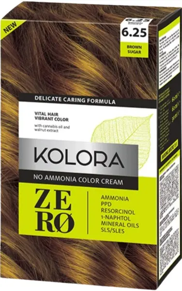Kolora Zero Vopsea de păr, 6,25 Zahăr brun