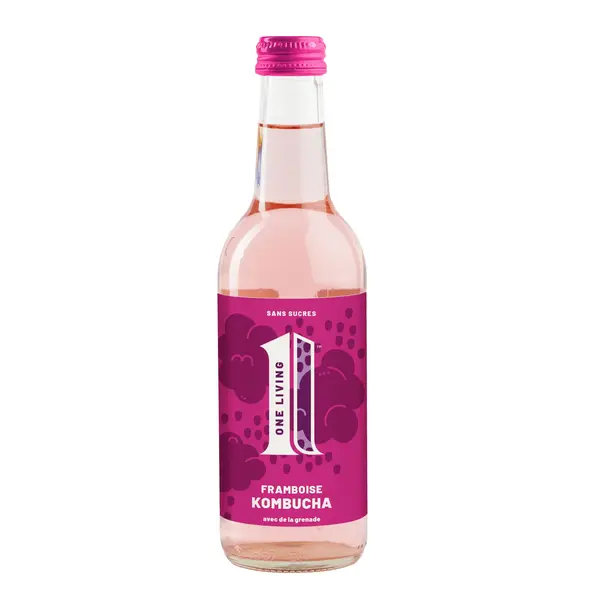 Kombucha zmeură și rodie 275ml