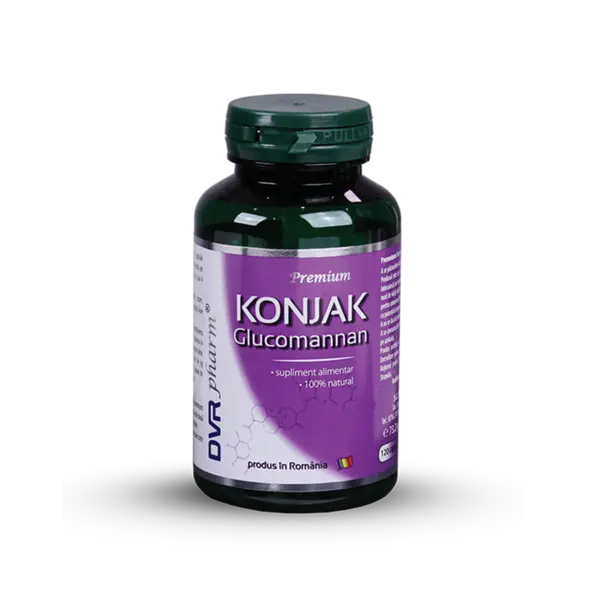 Konjak Glucomannan, 120 capsule, DVR Pharm
