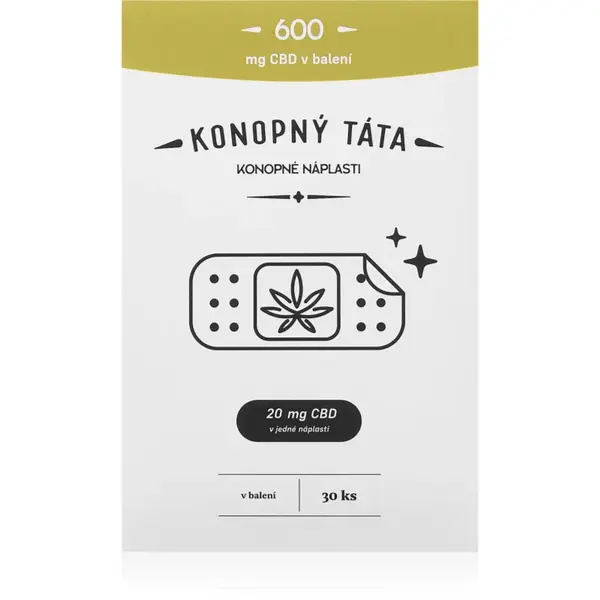 Konopný táta Patches 600 mg CBD plasture termic cu CBD 30 buc