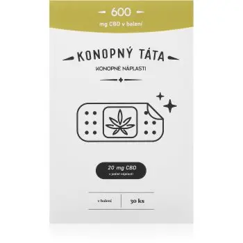 Konopný táta Patches 600 mg CBD plasture termic cu CBD