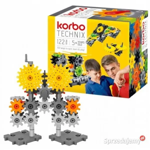 Korbo Blocuri Korbo Technix , 122 piese, varsta peste 5 ani