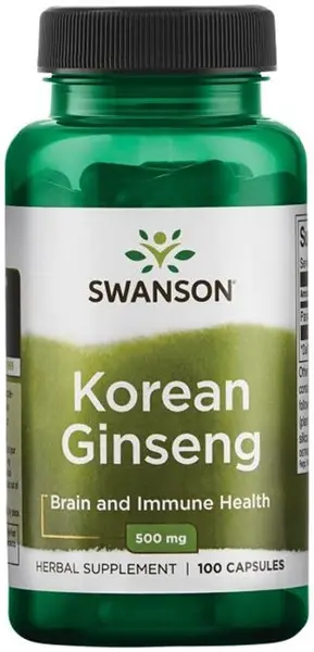 Korean Ginseng, 500 mg, 100 capsule, Swanson