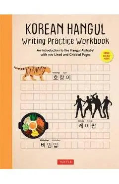 Korean Hangul Writing Practice Workbook: An Introduction to the Hangul Alphabet with 100 Pages of Blank Writing Practice Grids (Online Audio) - Tuttle Studio