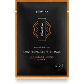 KORIKA Korean Heritage Brightening Eye Patch Mask Jeju Mandarine & Vitamin C masca iluminatoare zona ochilor
