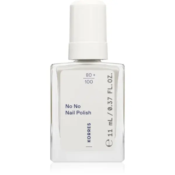 Korres No No Nail Polish lac de unghii pentru ingrijire culoare 02 Milky White 11 ml
