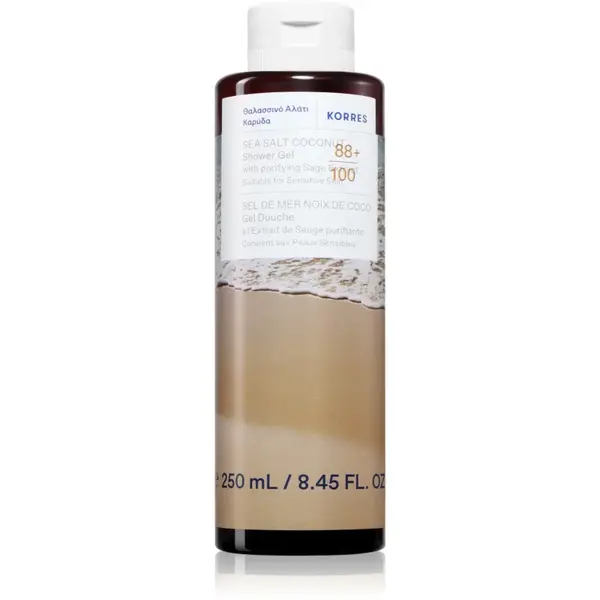 Korres Sea Salt Coconut gel de duș cu cocos 250 ml