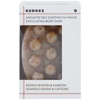 Korres Seaweed Grains & Kaffeine baton exfoliant pentru celulită