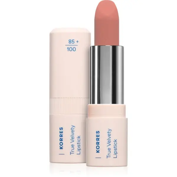 Korres True Velvety Lipstick ruj cremos cu finisaj satinat culoare 13 Nude Pink 3 g