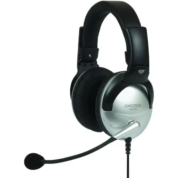 Koss Casti cu fir Koss SB45 Headset, Over-Ear, Microfon, Argintiu/Negru