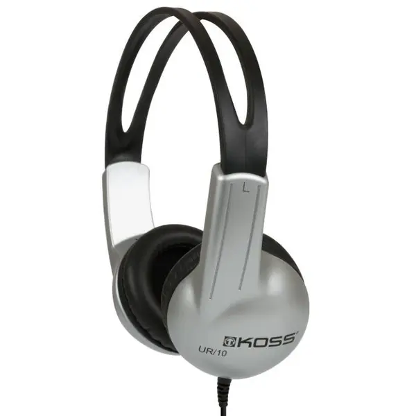 Koss Koss UR10 Headphones, On-Ear, Wired, Silver/Black