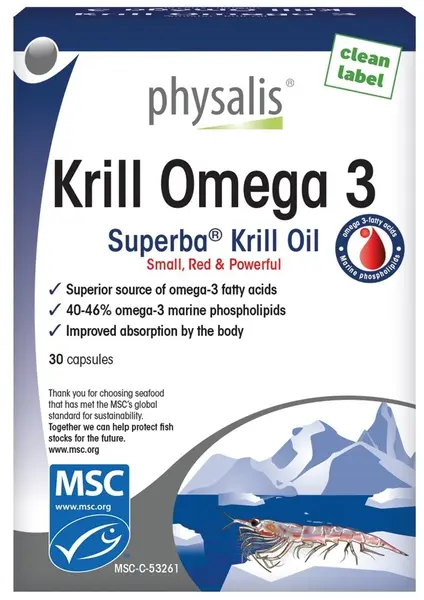 Krill Omega 3, 30 capsule, Physalis
