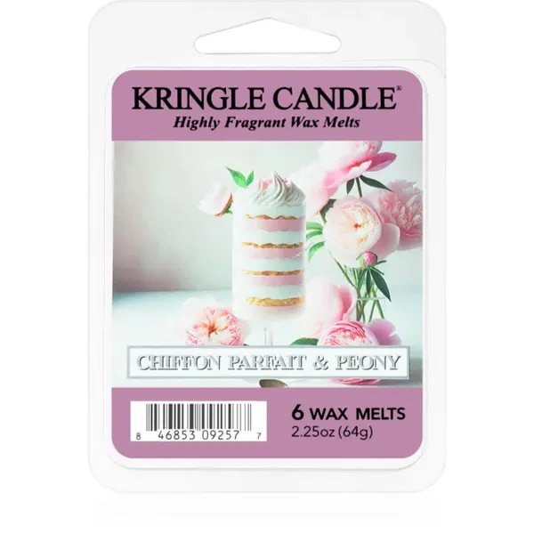 Kringle Candle Chiffon Parfait & Peony ceară pentru aromatizator 64 g