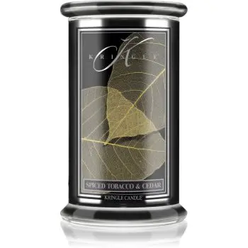 Kringle Candle Spiced Tobacco & Cedar lumânare parfumată