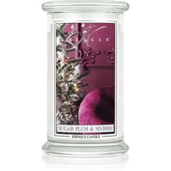 Kringle Candle Sugar Plum & Myrrh lumânare parfumată