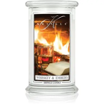 Kringle Candle Whiskey & Embers lumânare parfumată