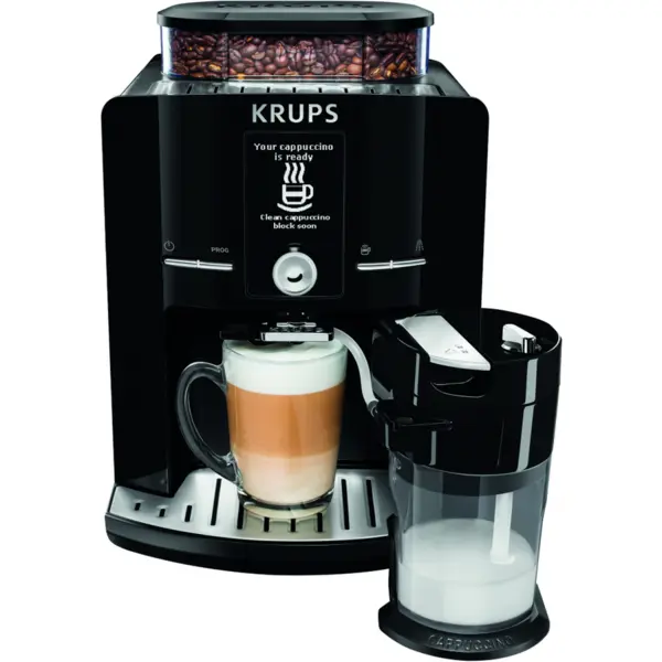 KRUPS Espressor automat Krups Latt'Espress EA829810, 1450W, 15 bar, 1.7 L, negru