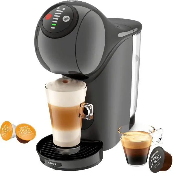KRUPS Espressor cu capsule KRUPS NESCAFÉ Dolce Gusto Genio S KP243B10, 15 bari, 1500W, Rezervor 0.8l, Functie XL