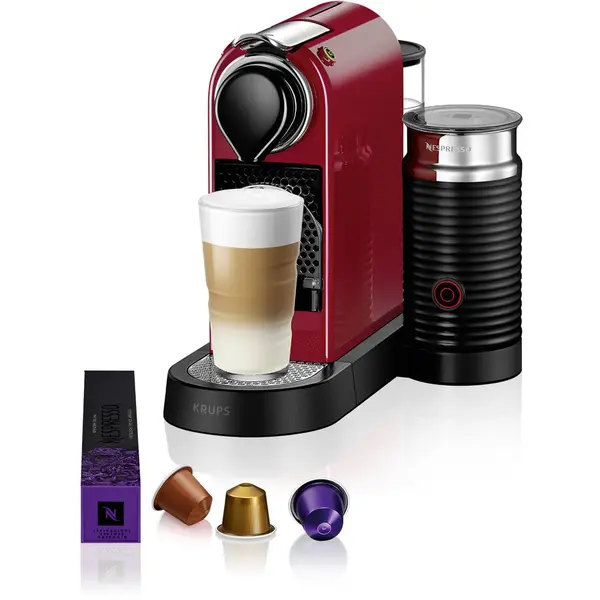 KRUPS Espressor KRUPS XN761510, 19 Bar, 1 L, Rosu