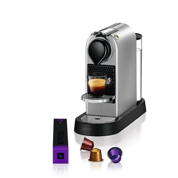 KRUPS Espressor Nespresso by Krups CitiZ, 19 bari, 1260W, 1L, Argintiu,